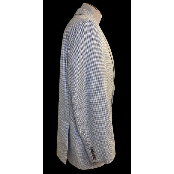 Michael Kors 2-Button Blazer Sz. 44S Houndstooth Check Lined Medium Weight - Picture 6 of 12